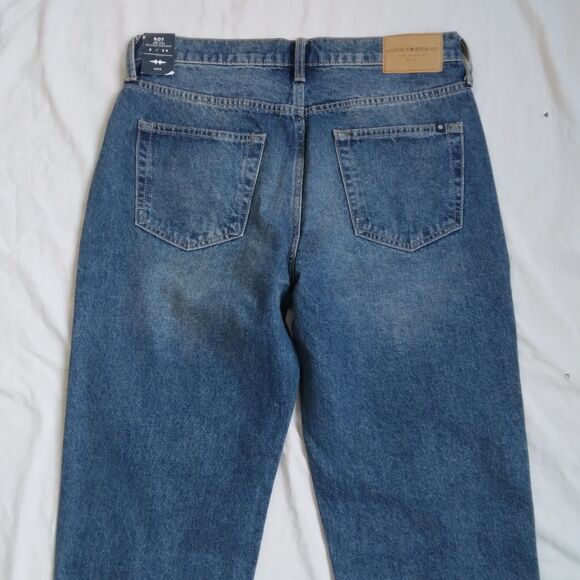 Lucky Brand Boy Mid Rise Relaxed Straight Jeans Casual Preppy Women's Size 8/29 - Picture 8 of 9